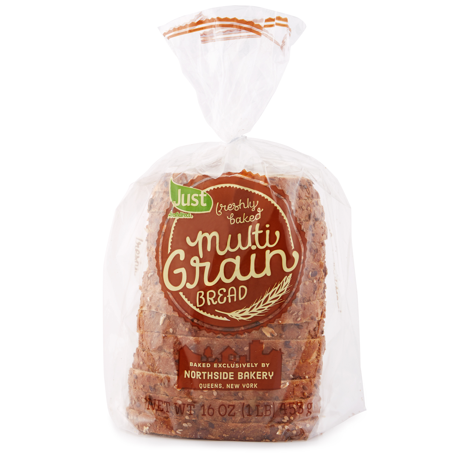 Just FreshDirect All-Natural Multigrain Bread , image 1 of 2 slides
