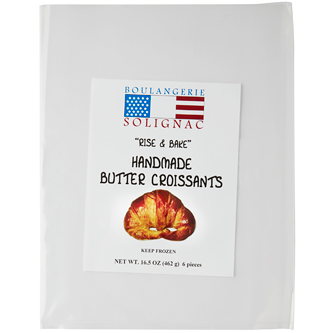 Boulangerie Solignac Rise and Bake Croissants, Butter, Frozen, image 2 of 2 slides