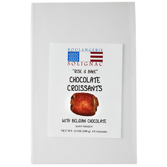 Boulangerie Solignac Rise and Bake Croissants, Chocolate, Frozen, image 2 of 2 slides