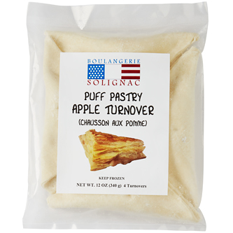 Boulangerie Solignac Rise and Bake Apple Turnovers, Frozen, image 2 of 2 slides