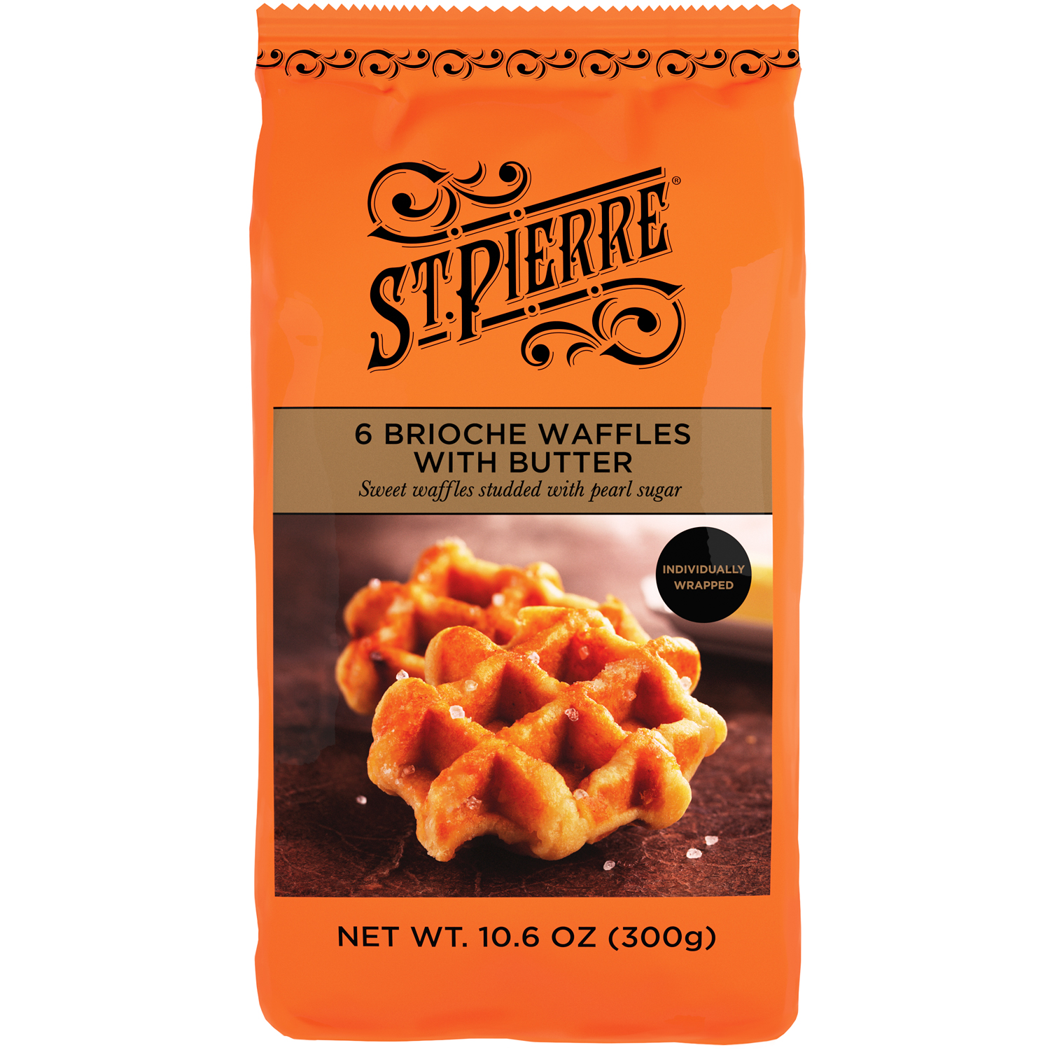 St. Pierre Brioche Waffles with Butter, Frozen