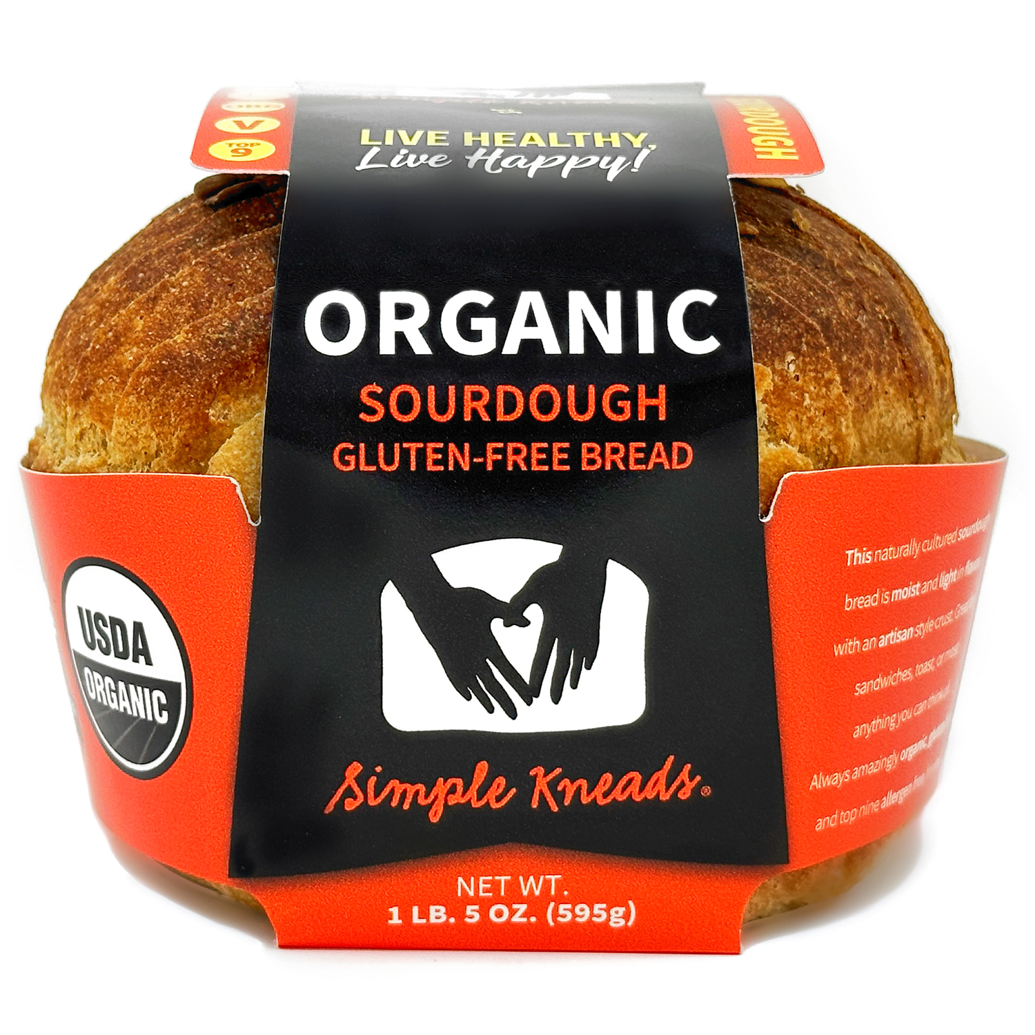 Simple Kneads Organic Gluten-Free Sourdough Bread, image 1 of 2 slides