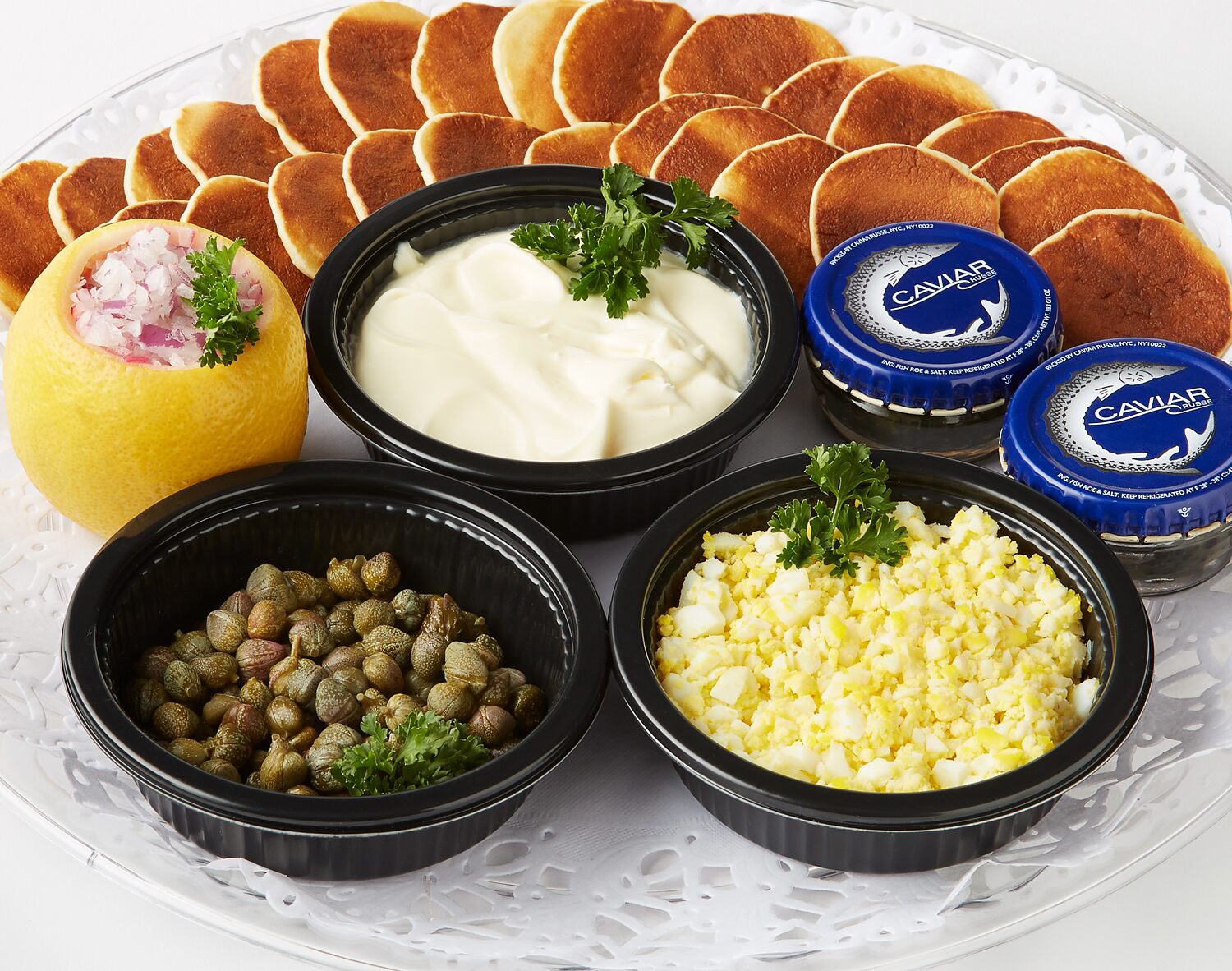 FreshDirect Deluxe Caviar Platter with American Sturgeon Caviar