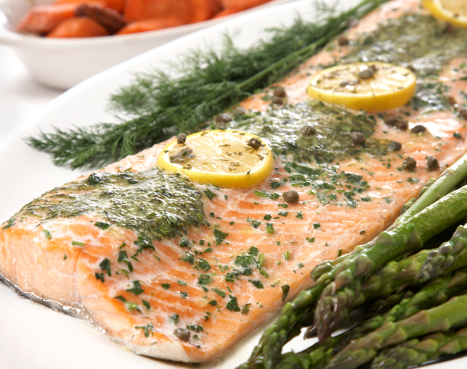 FreshDirect Farm-Raised Lemon-Dill Salmon, Half 