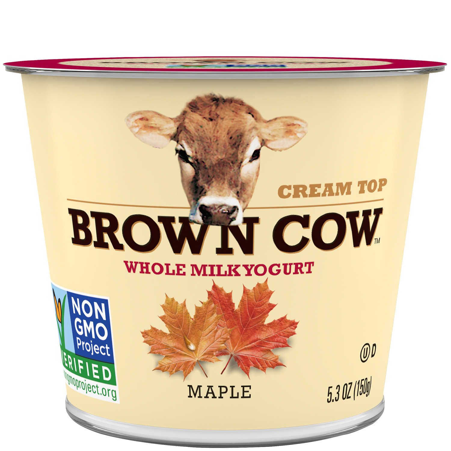 Brown Cow Smooth and Creamy Cream Top Yogurt, Maple