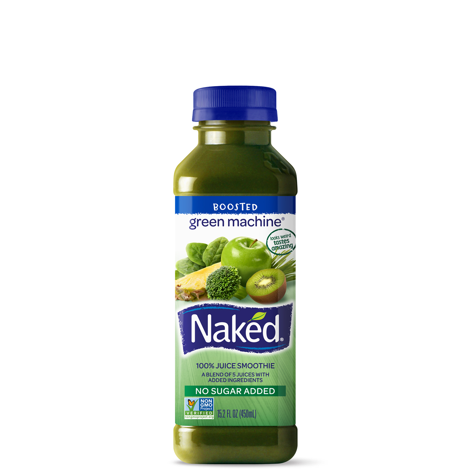 Naked Juice 100% Juice Smoothie, Green Machine, Plastic Bottle