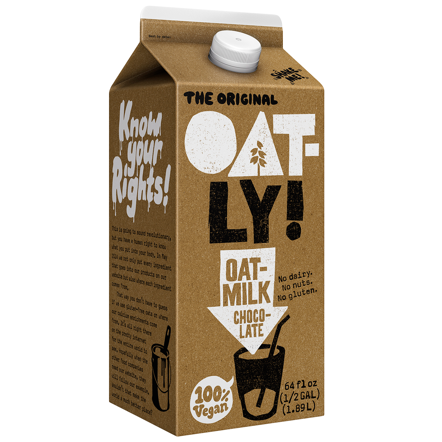Oatly Oatmilk, Chocolate, Carton