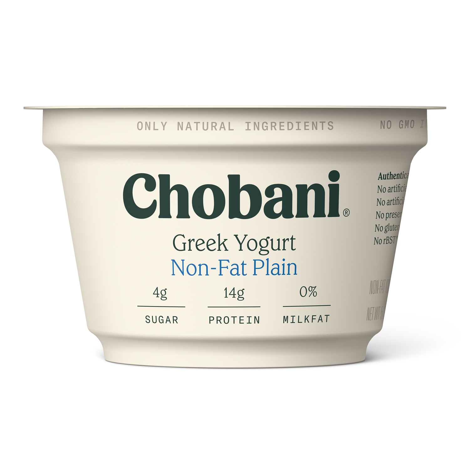 Chobani Non-Fat Greek Yogurt, Plain