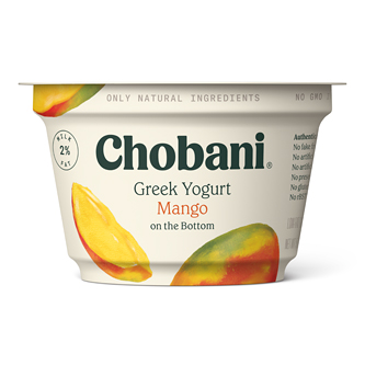Chobani Low-Fat Greek Yogurt, Mango on the Bottom