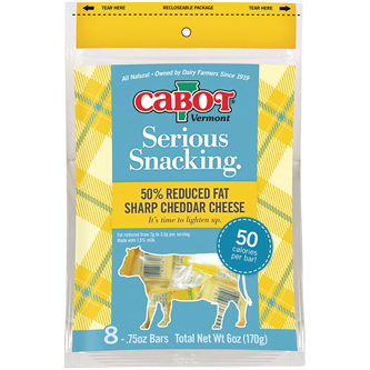 Cabot Serious Snacking 50% Reduced Fat Sharp Cheddar Cheese Bars