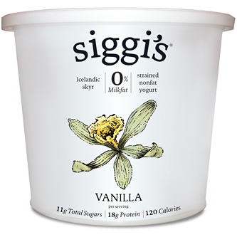 Siggi's Skyr Icelandic-Style Strained Non-Fat Yogurt, Vanilla