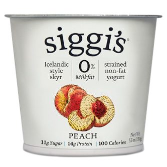 Siggi's Skyr Icelandic-Style Strained Non-Fat Yogurt, Peach