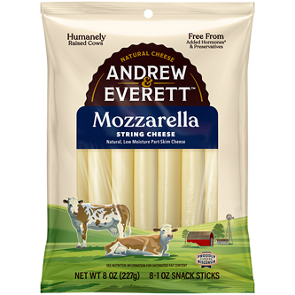 Andrew & Everett Mozzarella String Cheese