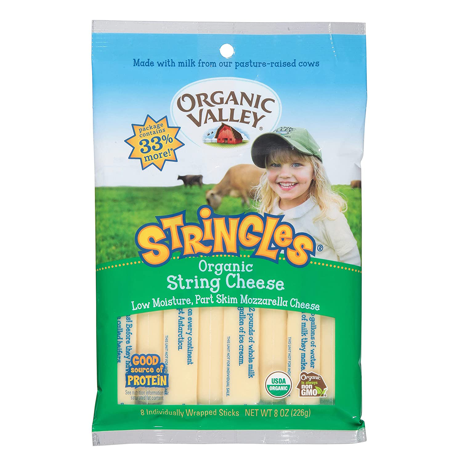 Organic Valley Mozzarella Stringles 