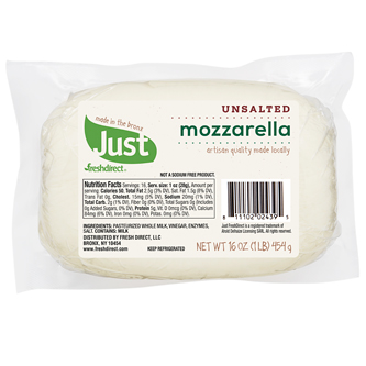 Just FreshDirect Local Fresh Unsalted Mozzarella