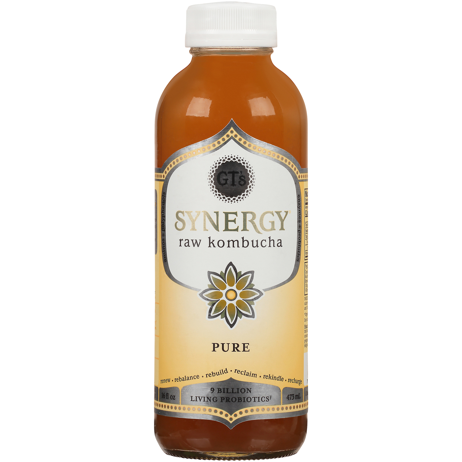 GT's Organic Raw Kombucha, Original, Glass Bottle