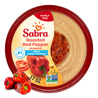 Sabra Hummus, Roasted Red Pepper, Family Size