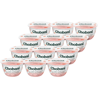 Chobani Less Sugar Greek Yogurt, Monterey Strawberry