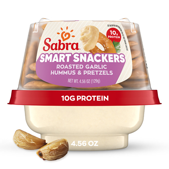 Sabra Snackers, Roasted Garlic Hummus & Pretzels
