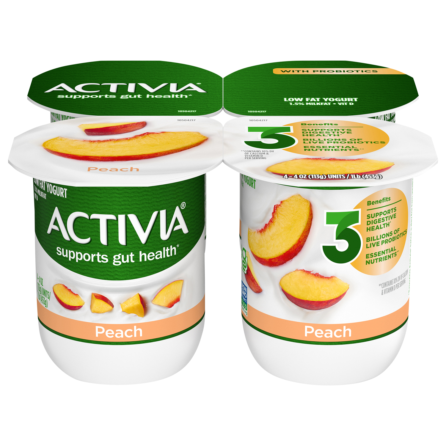 Dannon Activia Yogurt, Peach