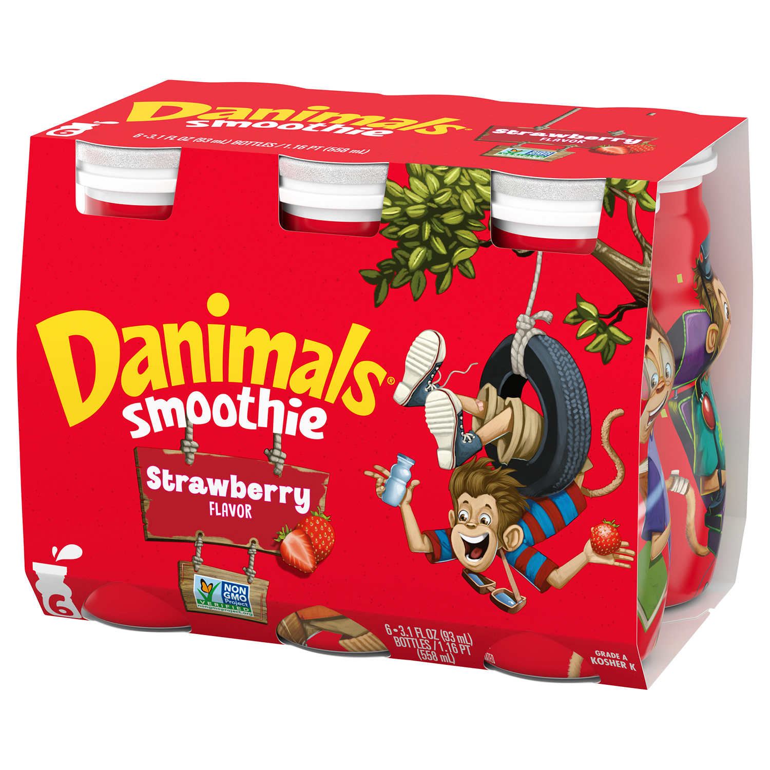 Dannon Danimals Smoothie, Strawberry Explosion