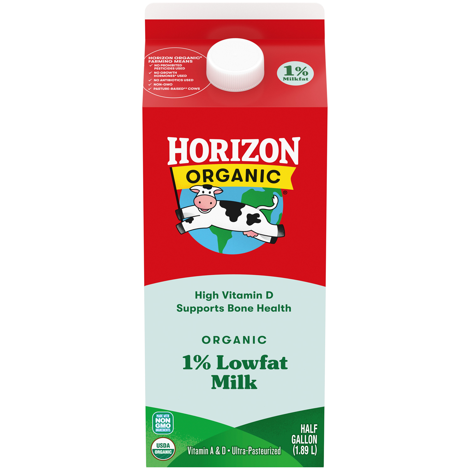 Horizon Organic 1% Milk, Carton