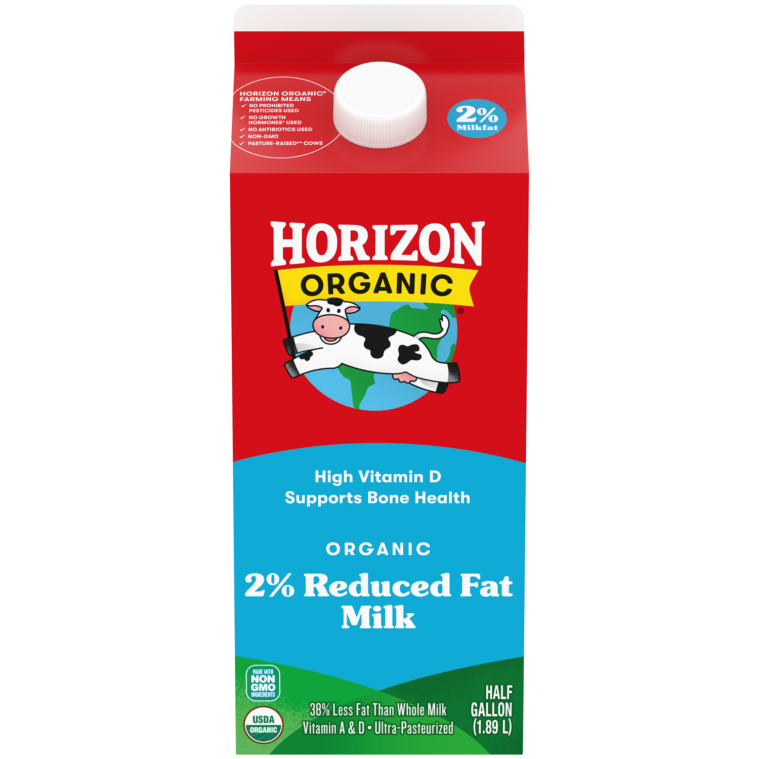 Horizon Organic 2% Milk, Carton