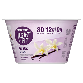 Dannon Light & Fit Nonfat Greek Yogurt, Vanilla