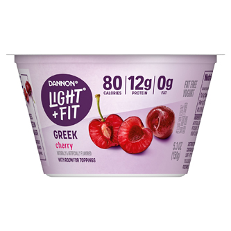 Dannon Light & Fit Nonfat Greek Yogurt, Cherry