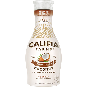 Califia Farms Coconut & Almondmilk Blend, Toasted Coconut, Plastic Bottle