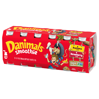 Dannon Danimals Smoothie, Strawberry Explosion and Banana Split