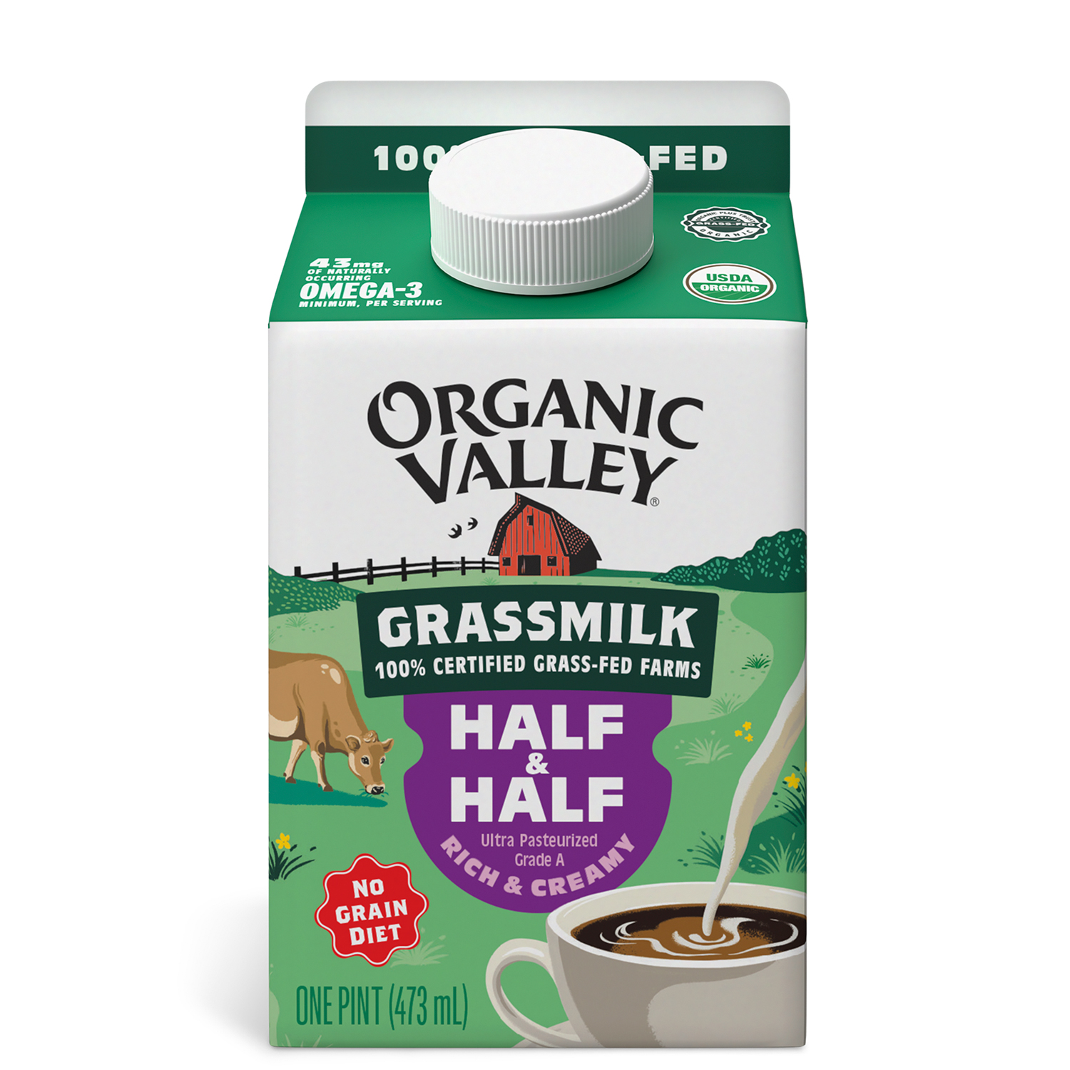 Organic Valley Organic Grassmilk Half & Half