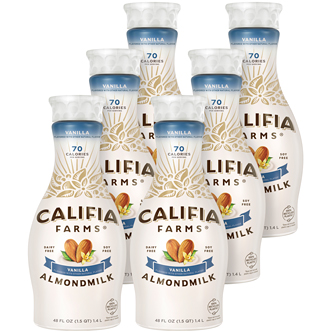 Califia Farms Almondmilk, Vanilla, Plastic Bottles