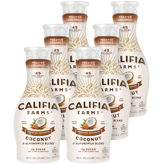 Califia Farms Coconut & Almondmilk Blend, Toasted Coconut, Plastic Bottles