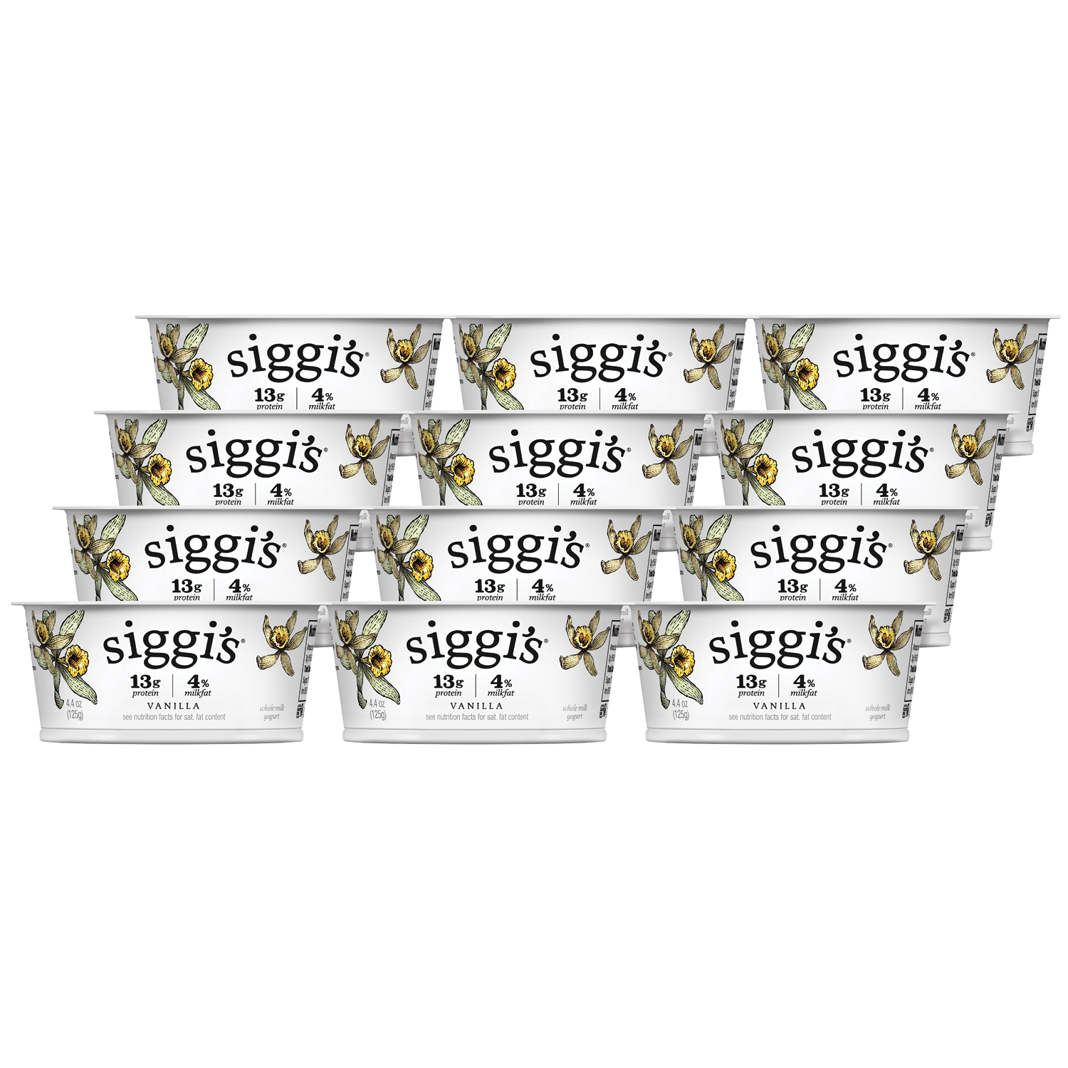Siggi's Skyr Icelandic-Style Strained 4% Whole Milk Yogurt, Vanilla
