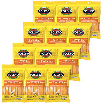 Polly-O Cheese Twists, Mozzarella & Cheddar 