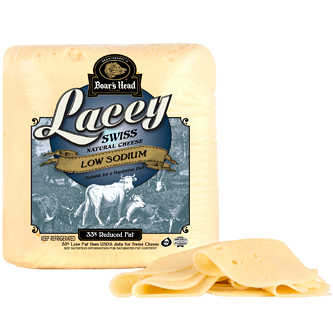 Boar's Head Low Sodium Lacey Swiss Cheese