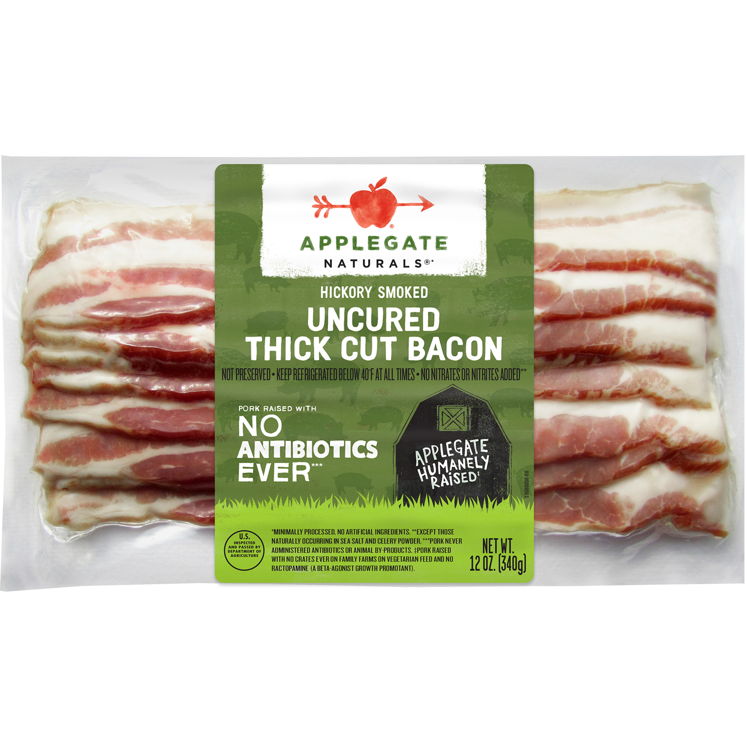 Applegate Naturals Hickory Smoked Uncured Thick Cut Bacon