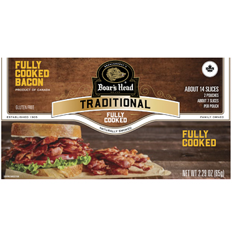 Boar's Head Fully Cooked Naturally Smoked Bacon