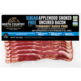 North Country Smokehouse Sugar Free Applewood Smoked Uncured Bacon