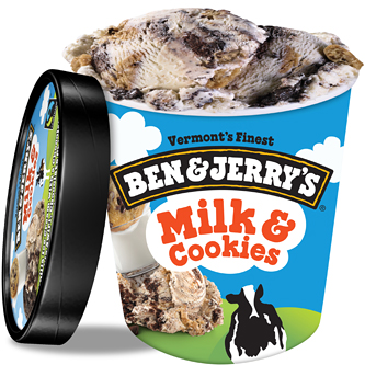 Ben & Jerry's Ice Cream, Milk and Cookies