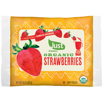 Just FreshDirect Organic Frozen Fruit, Strawberries
