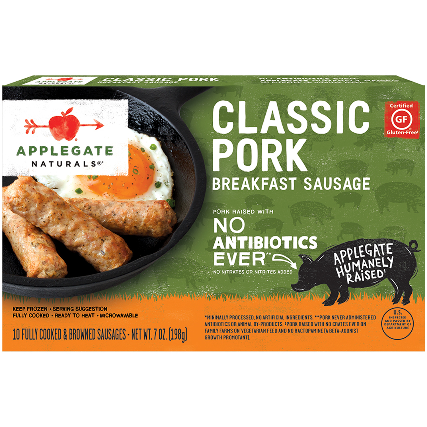 Applegate Natural Breakfast Sausage, Classic Pork