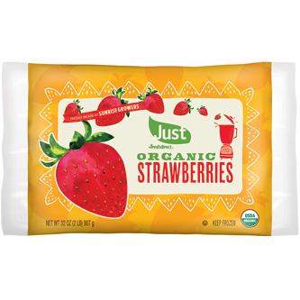 Just FreshDirect Organic Frozen Fruit, Strawberries