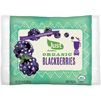 Just FreshDirect Organic Frozen Fruit, Blackberries