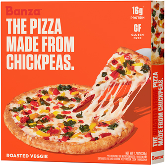 Banza Chickpea Pizza, Roasted Veggie