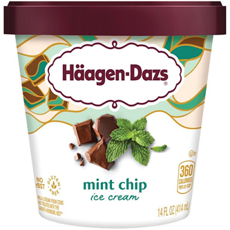 Haagen-Dazs Ice Cream, Mint Chip 