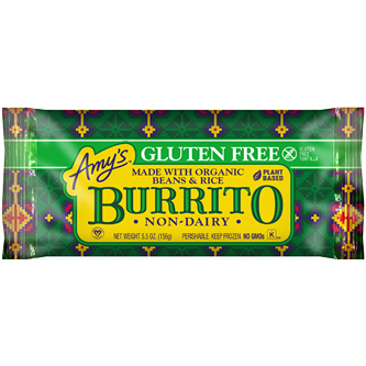 Amy's Gluten-Free Burrito, Bean & Rice, Frozen