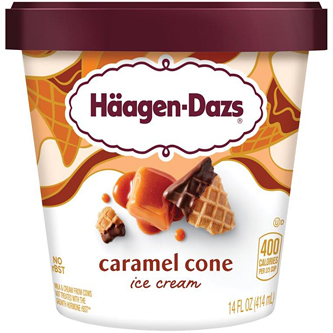 Haagen-Dazs Ice Cream, Caramel Cone