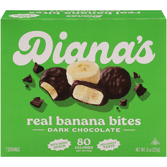 Diana's Bananas Real Banana Bites, Dark Chocolate